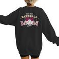 Baseball Mom Livin That Baseball Mom Life Women's Sweatshirt Back Print