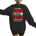 Baseball Mom Mama Baseball Lover Sport Mother's Day Women's Sweatshirt Back Print Baseball Mom Mama Baseball Lover Sport Mother's Day Women's Sweatshirt Back Print