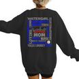 Baseball Mom Traits For Great Mothers Grey And Blue Women's Sweatshirt Back Print Baseball Mom Traits For Great Mothers Grey And Blue Women's Sweatshirt Back Print