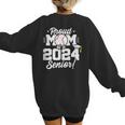 Class Of 2024 Senior Year Baseball Mom Senior 2024 Women's Sweatshirt Back Print