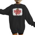 Mom Of Both Baseball Mom Mommy Women's Sweatshirt Back Print Mom Of Both Baseball Mom Mommy Women's Sweatshirt Back Print