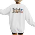 Baseball Mama Leopard Baseball Mom Mother's Day Women's Sweatshirt Back Print Baseball Mama Leopard Baseball Mom Mother's Day Women's Sweatshirt Back Print