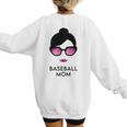 Baseball Mom Activity Mom Women's Sweatshirt Back Print