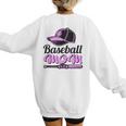 Baseball Mom Club Cool Women's Sweatshirt Back Print Baseball Mom Club Cool Women's Sweatshirt Back Print