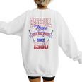 Baseball Mom Loud & Proud Since 1980 Raglan Baseball Tee Women's Sweatshirt Back Print