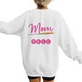 Baseball Mom Baseball Pitcher Bat Gloves Baseball Player Women's Sweatshirt Back Print