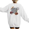 My Boy Might Not Always Swing Baseball Mom Premium Women's Sweatshirt Back Print My Boy Might Not Always Swing Baseball Mom Premium Women's Sweatshirt Back Print