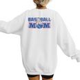 Cool Baseball Mom Mother's Day Mama Woman Cute Women's Sweatshirt Back Print