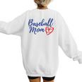 Cute Baseball Mom Heart Matching Mama Mother's Day Women's Women's Sweatshirt Back Print Cute Baseball Mom Heart Matching Mama Mother's Day Women's Women's Sweatshirt Back Print