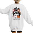 Grandma Life Basketball And Baseball Mom Funny Women's Sweatshirt Back Print Grandma Life Basketball And Baseball Mom Funny Women's Sweatshirt Back Print