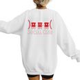 Home Plate Social Club Softball Season Baseball Mom Premium Women's Sweatshirt Back Print