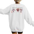 Let's Play Ball Boys Baseball Mom Women's Sweatshirt Back Print Let's Play Ball Boys Baseball Mom Women's Sweatshirt Back Print