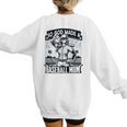 So God Made A Baseball Mom Baseball Player Premium Women's Sweatshirt Back Print