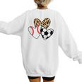 Soccer Baseball Heart Soccer Baseball Mom Women's Sweatshirt Back Print Soccer Baseball Heart Soccer Baseball Mom Women's Sweatshirt Back Print