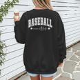Baseball Mom Attitude Cute Baseball Mom's Sport And Athletic Women's Sweatshirt Back Print