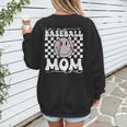 In My Baseball Mom Mama Era Leopard Mom Baseball Women's Sweatshirt Back Print