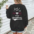 Baseball Mom Sayings Just A Mom That Loves Baseball Women's Sweatshirt Back Print Baseball Mom Sayings Just A Mom That Loves Baseball Women's Sweatshirt Back Print