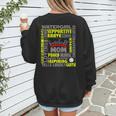 Baseball Mom Traits For Great Mothers Grey And Yellow Women's Sweatshirt Back Print Baseball Mom Traits For Great Mothers Grey And Yellow Women's Sweatshirt Back Print