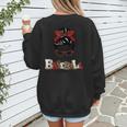 I Am Baseball Mom Women's Sweatshirt Back Print I Am Baseball Mom Women's Sweatshirt Back Print