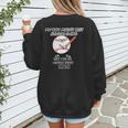 My Boy Might Not Always Swing Humors Baseball Mom Women's Sweatshirt Back Print My Boy Might Not Always Swing Humors Baseball Mom Women's Sweatshirt Back Print