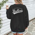 Busy Raising Ballers Baseball Mom & Parent Sports Women's Sweatshirt Back Print Busy Raising Ballers Baseball Mom & Parent Sports Women's Sweatshirt Back Print