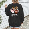 Game Day Vibes Football Baseball Mom Heart Women's Sweatshirt Back Print Game Day Vibes Football Baseball Mom Heart Women's Sweatshirt Back Print