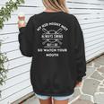 My Kid Might Not Always Swing But I Do Baseball Mom Women's Sweatshirt Back Print