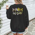Mom Of Both Softball Baseball Mom Women's Sweatshirt Back Print