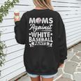 Moms Against Baseball Pants Shirt Baseball Mom Women's Sweatshirt Back Print