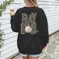 Play Ball Women Graphic Baseball Mom Baseball Women's Sweatshirt Back Print