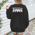 Proud Baseball Mom With Heart Game Day Women's Sweatshirt Back Print Proud Baseball Mom With Heart Game Day Women's Sweatshirt Back Print