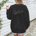 I Only Raise Ballers Baseball Mom & Parent Sports Women's Sweatshirt Back Print