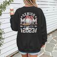 Senior 23 Baseball Mom Class Of 2023 Graduated Mother's Day Women's Sweatshirt Back Print