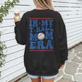 In My T-Ball Mom Era Baseball Mom Groovy Mother's Day Women's Sweatshirt Back Print In My T-Ball Mom Era Baseball Mom Groovy Mother's Day Women's Sweatshirt Back Print