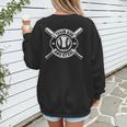 I Teach My Kids To Hit & Steal Baseball Mom Women's Sweatshirt Back Print
