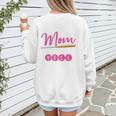 Baseball Mom Baseball Pitcher Bat Gloves Baseball Player Women's Sweatshirt Back Print