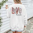 Baseball Mom Shirt Heart Love Baseball Nannylife Women's Sweatshirt Back Print Baseball Mom Shirt Heart Love Baseball Nannylife Women's Sweatshirt Back Print