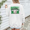 Baseball Mom Sports Green Women's Sweatshirt Back Print