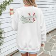 Baseball Mom's Favorite Game Day Premium Women's Sweatshirt Back Print Baseball Mom's Favorite Game Day Premium Women's Sweatshirt Back Print