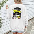 Ecuador Baseball Mom Ecuadorian Baseball Girl Women's Sweatshirt Back Print