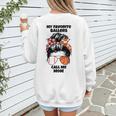My Favorite Ballers Call Me Mom Basketball Mom Baseball Mom Women's Sweatshirt Back Print