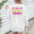 I'm A Baseball Mom Of Course I'm Broke Baseball Mom Premium Women's Sweatshirt Back Print