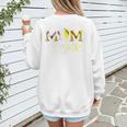 Mom Of Both Softball Baseball Mom Premium Women's Sweatshirt Back Print
