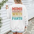 Moms Against Baseball Pants Baseball Mom Mother Women's Sweatshirt Back Print Moms Against Baseball Pants Baseball Mom Mother Women's Sweatshirt Back Print
