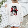 Peruvian Baseball Mom Peru Flag Baseball Girl Women's Sweatshirt Back Print Peruvian Baseball Mom Peru Flag Baseball Girl Women's Sweatshirt Back Print