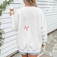 Proud Mom Of a 2024 Senior Baseball Mom 2024 Graduate Premium Women's Sweatshirt Back Print