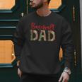Baseball Dad Camouflage Camo Flag Military Father's Day Men Sweatshirt Baseball Dad Camouflage Camo Flag Military Father's Day Men Sweatshirt