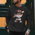 Baseball Dad Gnome With Baseball Bat For Grandpa Life Men Sweatshirt