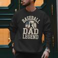 Baseball Dad Retro American Flag Style Men Sweatshirt Baseball Dad Retro American Flag Style Men Sweatshirt