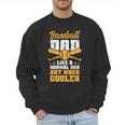 Baseball Dad Much Cooler Funny Softball And Baseball Game Men Sweatshirt